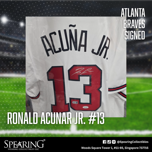 Ronald Acuna Jr #13 Atlanta Braves Signed Jersey