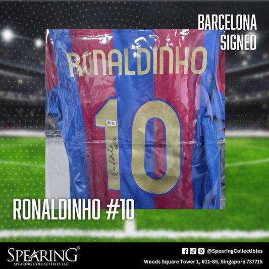 Ronaldinho Gaúcho #10 Barcelona Signed Jersey