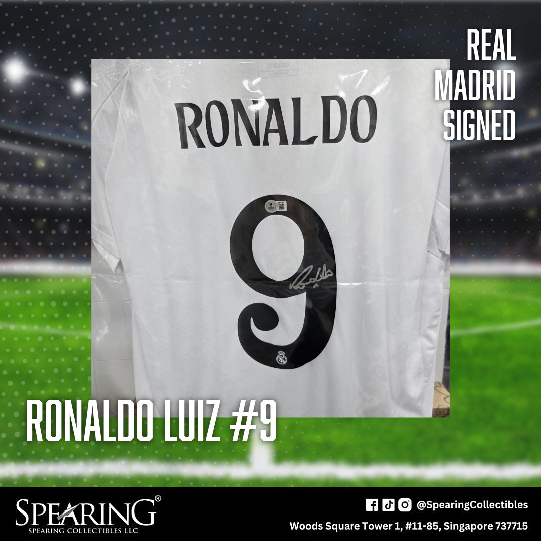 Ronaldo Luís Nazário de Lima #9 Real Madrid Signed Jersey