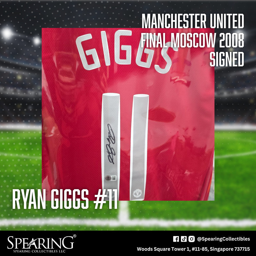 Ryan Giggs #11 Manchester United Final Moscow 2008 Signed Jersey