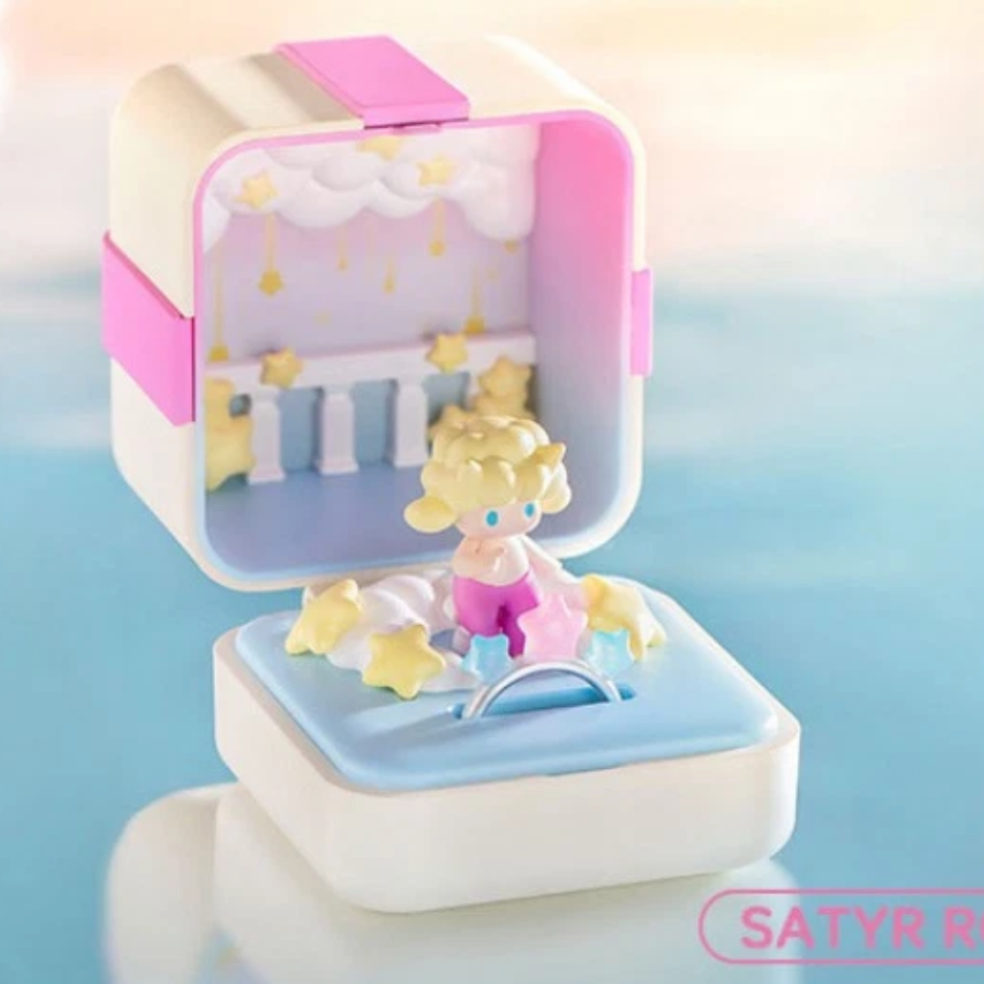 (OPENED INDIVIDUAL BOX ) POP MART Romantic Ring Box Series 1 Scene Set