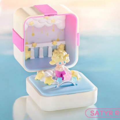 (OPENED INDIVIDUAL BOX ) POP MART Romantic Ring Box Series 1 Scene Set