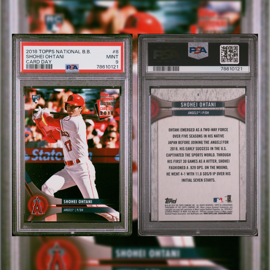 2018 Shohei Ohtani #8 PSA 9 78610121