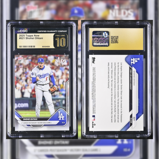 2025 Shohei Ohtani #821 CGC PRISTINE 10 6101241025