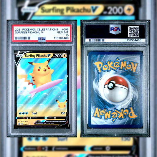 2021 Surfing Pikachu V #008 PSA 10 118364468