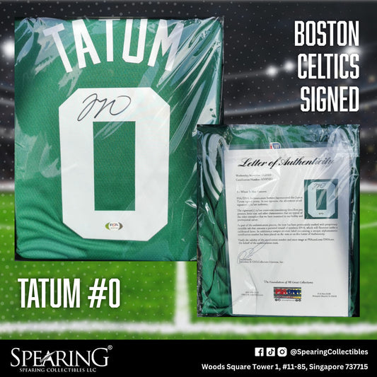 Jayson Tatum #0 Boston Celtics Signed Jersey