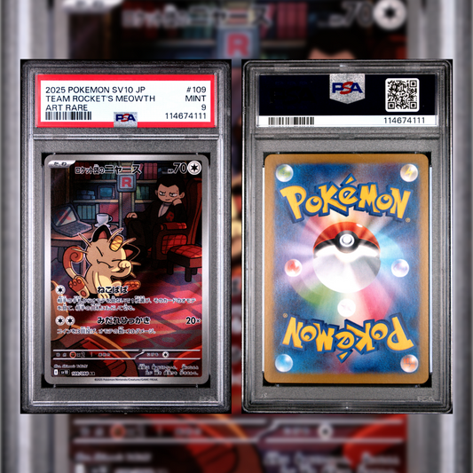 2025 Japanese Team Rocket's Meowth #109 PSA 9 114674111