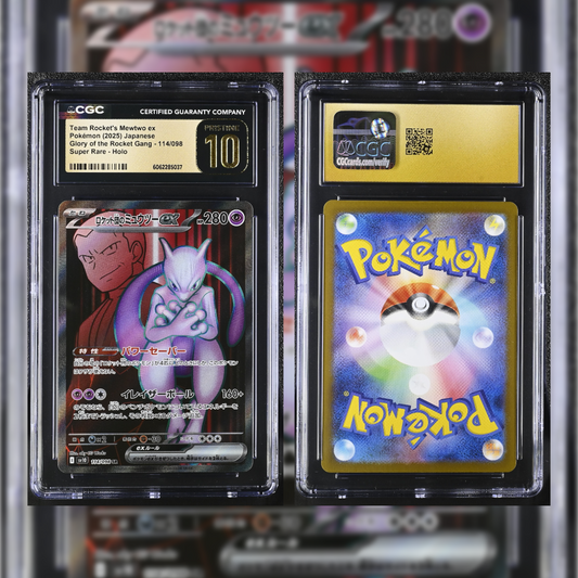 2025 Japanese Team Rocket's Mewtwo ex #114 CGC PRISTINE 10 6062285037