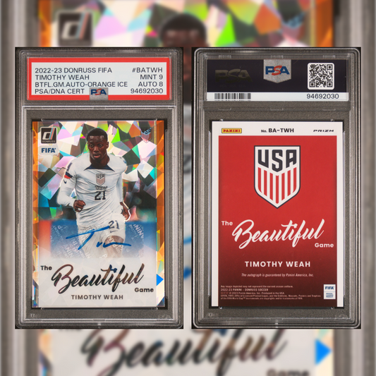 2022-23 Timothy Weah #BATWH PSA 9 94692030