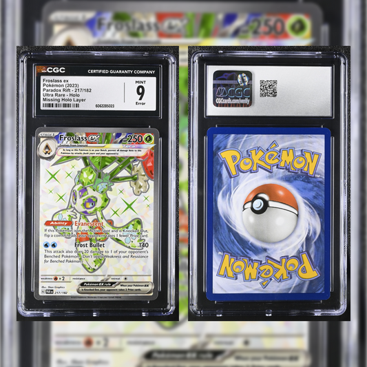 2023 Froslass EX #217 CGC 9 Error (Missing Holo Layer) 6062285023