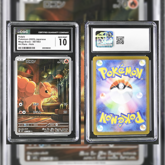 2025 Japanese Vulpix #067 CGC GEM MINT 10 6120286030