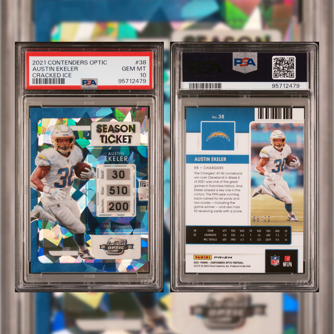 2021 Contenders Optics Austin Ekeler #38 /22 PSA 10 95712479