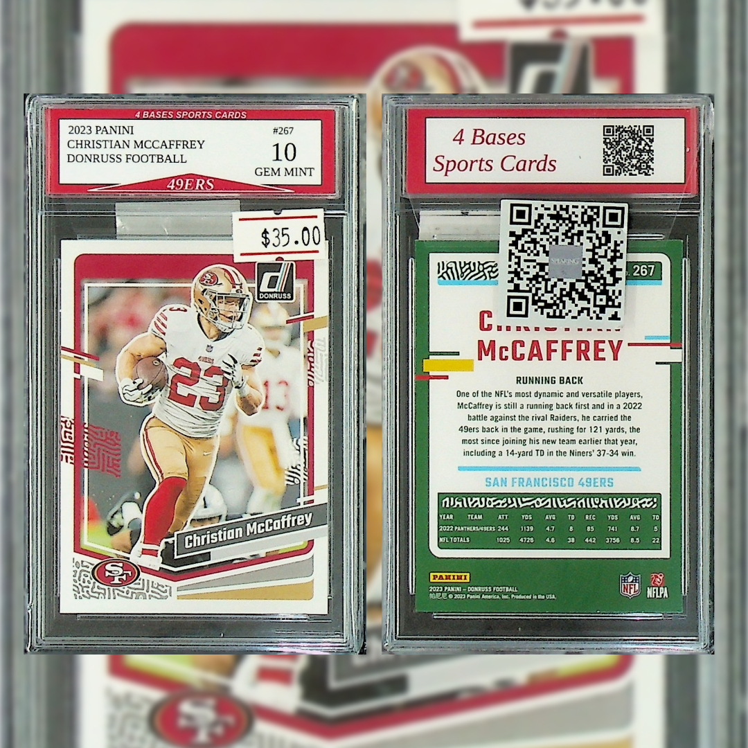 2023 Christian Mccaffrey #267 4 Bases Sports Cards 10