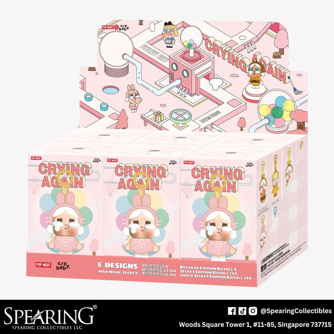 (INDIVIDUAL OPENED) POP MART CRY BABY Crying Again Series - Vinyl Face Plush Blind Box