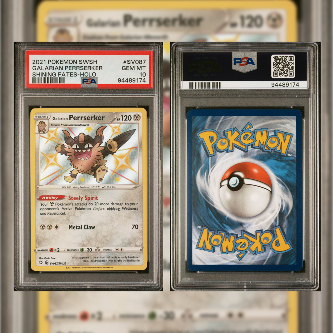 2021 Galarian Perrserker #SV087 PSA 10 94489174