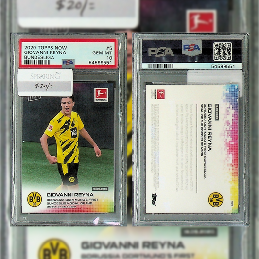 2020 Giovanni Reyna #5 PSA 10 54599551