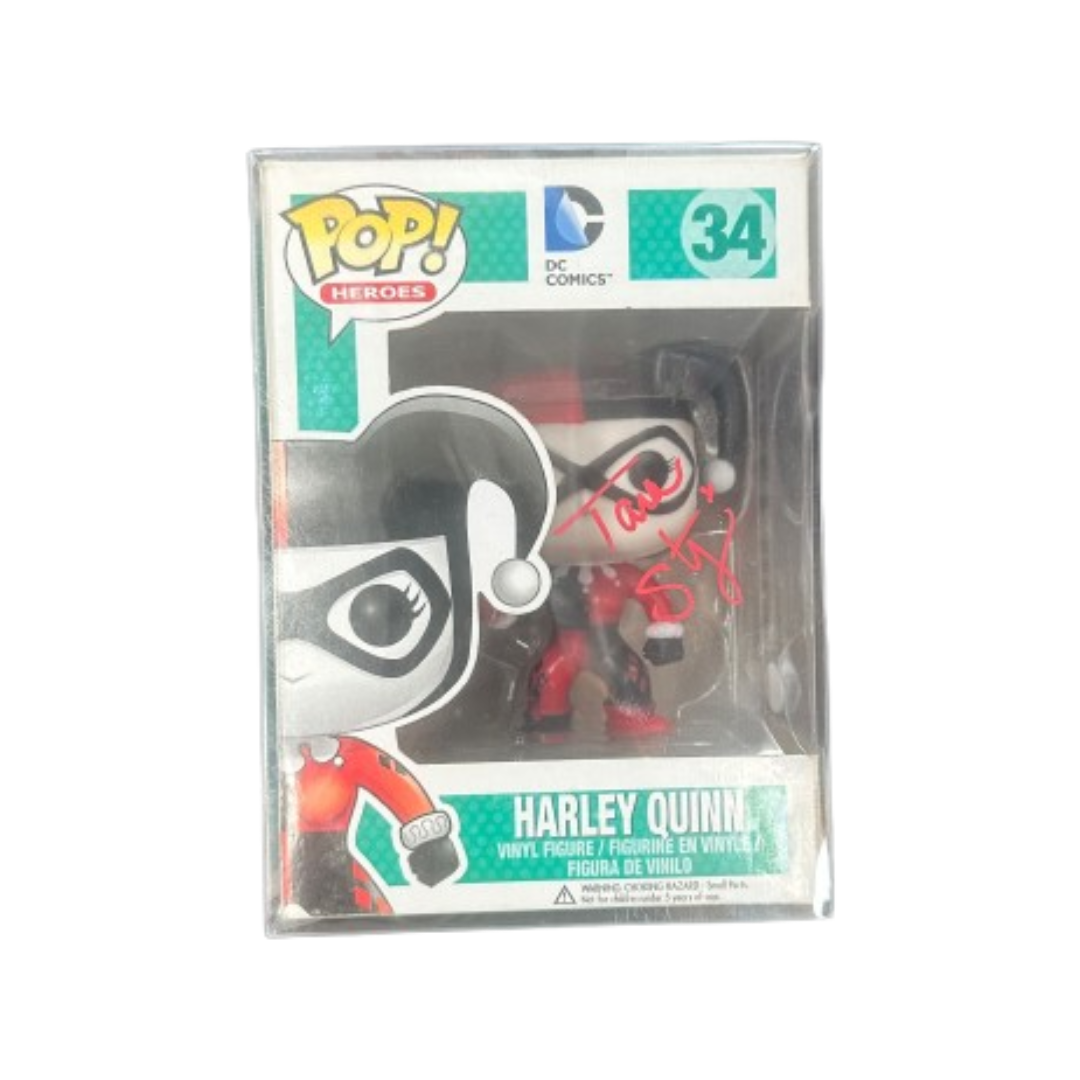 Funko POP! DC COMICS- Harley Quinn #34 Vinyl Figure Autographed
