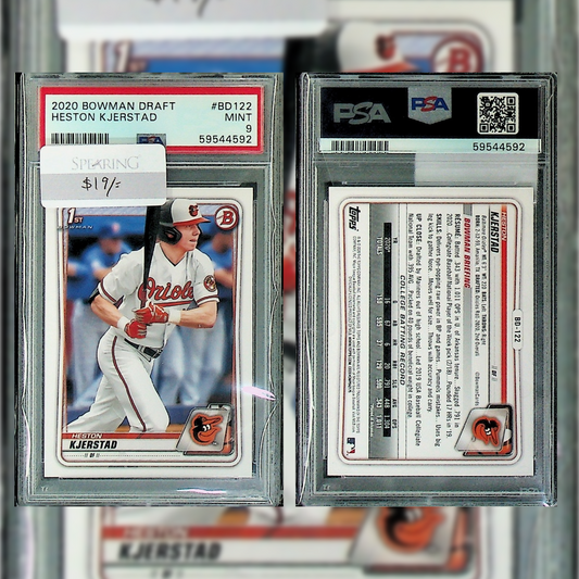 2020 Heston Kjerstad #BD122 PSA 9 59544592
