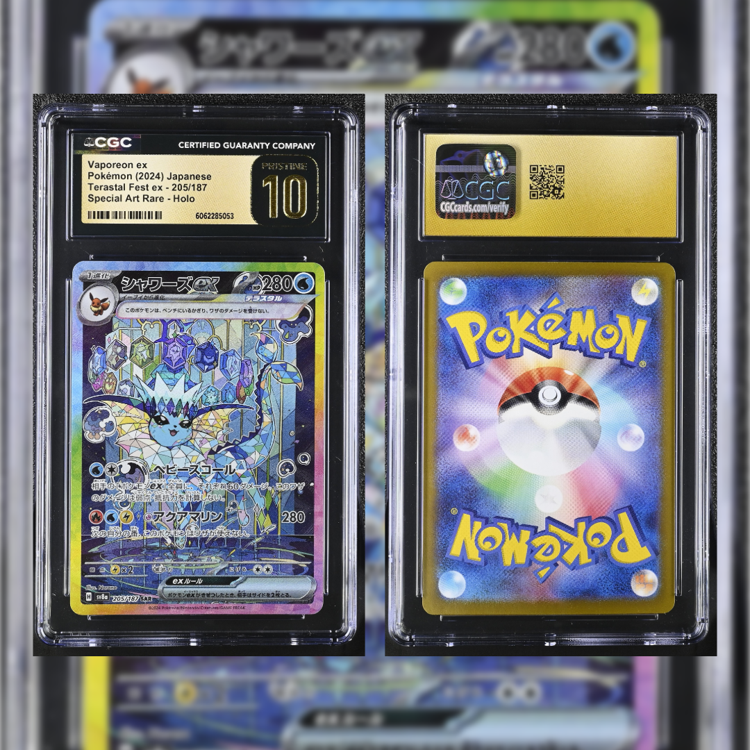 2024 Japanese Vaporeon ex #205 CGC PRISTINE 10 6062285053