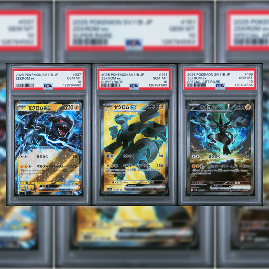 2025 Japanese Zekrom ex #037 #161 #169 Set PSA 10 (Sequential)