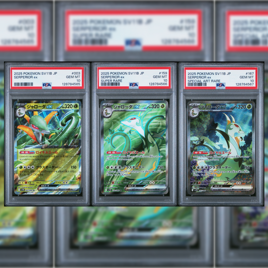 2025 Japanese Serperior ex #003 #159 #167 Set PSA 10 (Sequential)