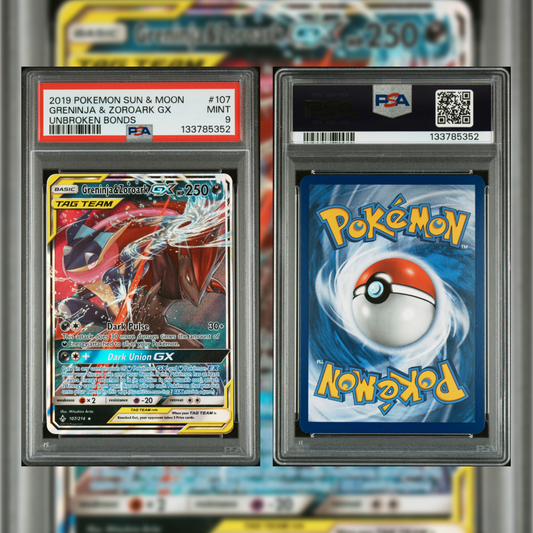 2019 Greninja & Zoroark GX #107 PSA 9 133785352