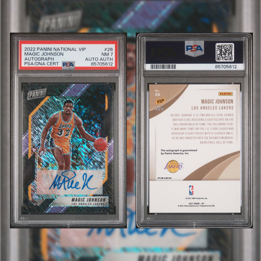 2022 Magic Johnson with Autograph #26 PSA 7 85705612