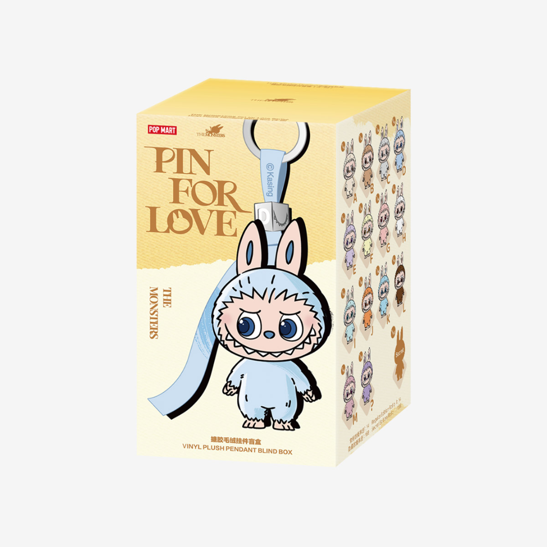 THE MONSTERS PIN FOR LOVE SERIES-Vinyl Plush Pendant Blind Box (A-M) & (N-Z) Whole Set