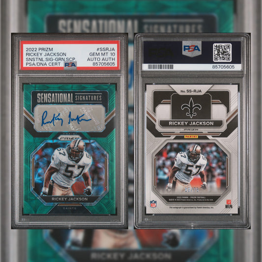 2022 Rickey Jackson with Autograph #SSRJA PSA 10 85705605