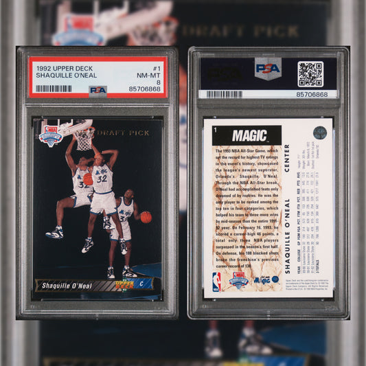 1992 Shaquille O'Neal #1 PSA 8 85706868