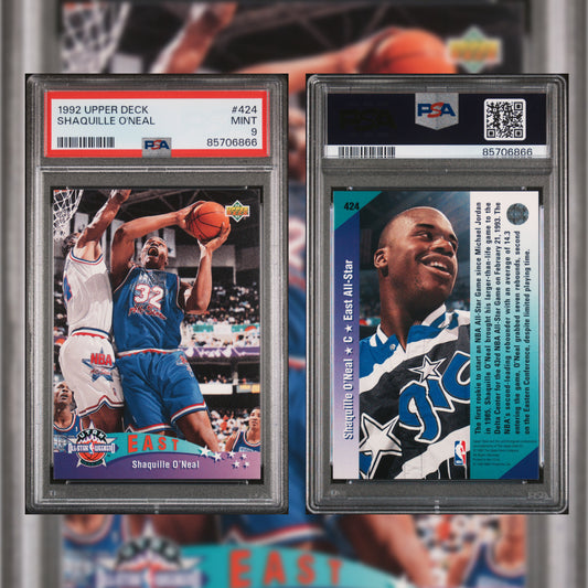 1992 Shaquille O'Neal #424 PSA 9 85706866