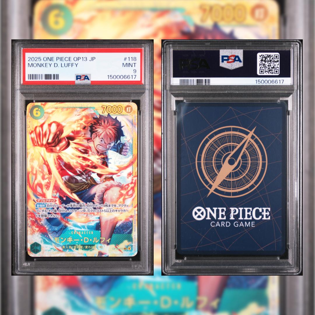 2025 Japanese Monkey D. Luffy #118 PSA 9 150006617