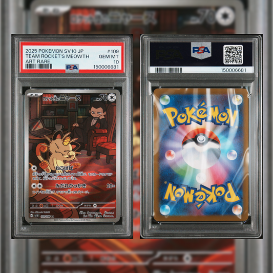 2025 Japanese Team Rocket's Meowth #109 PSA 10 150006681
