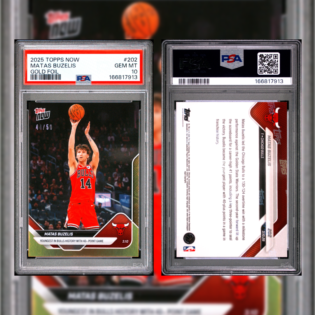 2025 Matas Buzelis 44/50 #202 PSA 10 166817913