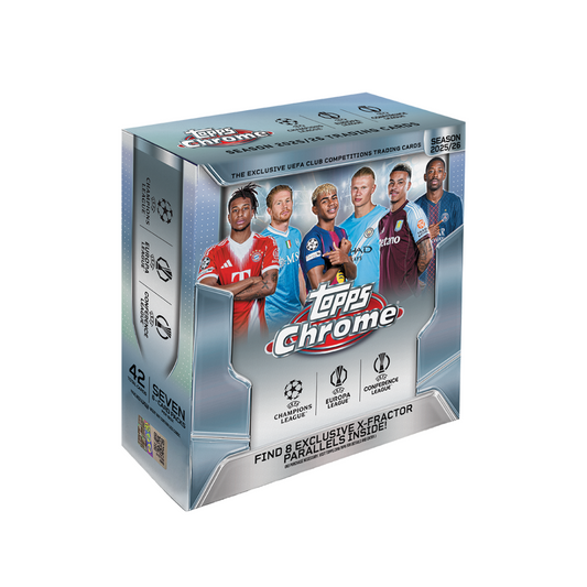 2025-26 Topps Chrome UEFA Club Competitions (UCC) Soccer Mega Box