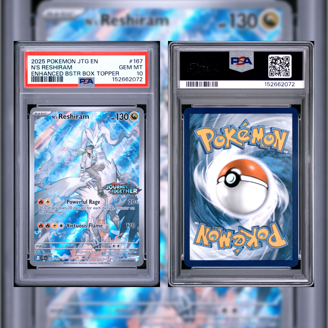 2025 N's Reshiram Box Topper #167 PSA 10 152662072