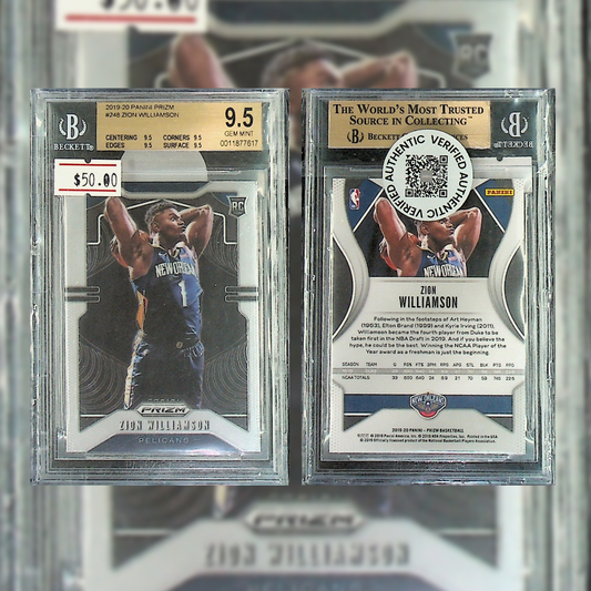 2019-20 Zion Williamson #248 Beckett 9.5 0011877617